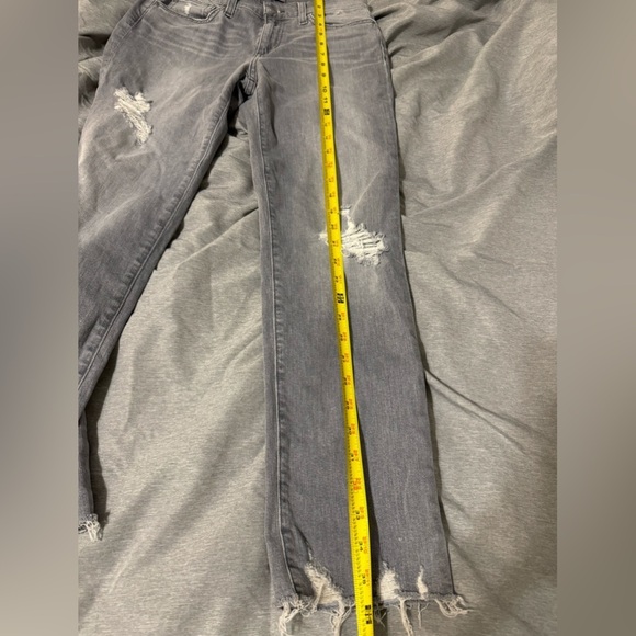 Joe's Dalila Mid Rise Distressed Straight Ankle Jeans - Picture 9 of 10